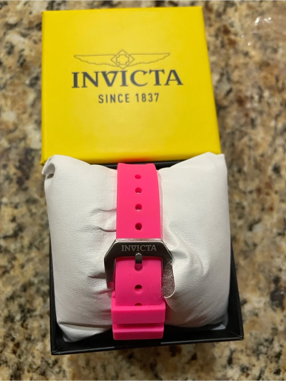 Invicta Racing Pink Chronograph Skeleton Dial Men's Watch